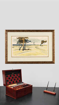 Ройтер Липа Герш-Лейбович. Пейзаж с башней